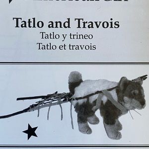 American Girl Doll Kaya’s dog, Tatlo and Travois